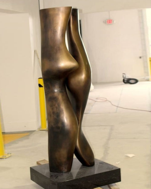 Abstract Bronze Sculpture Units Emotional Expression